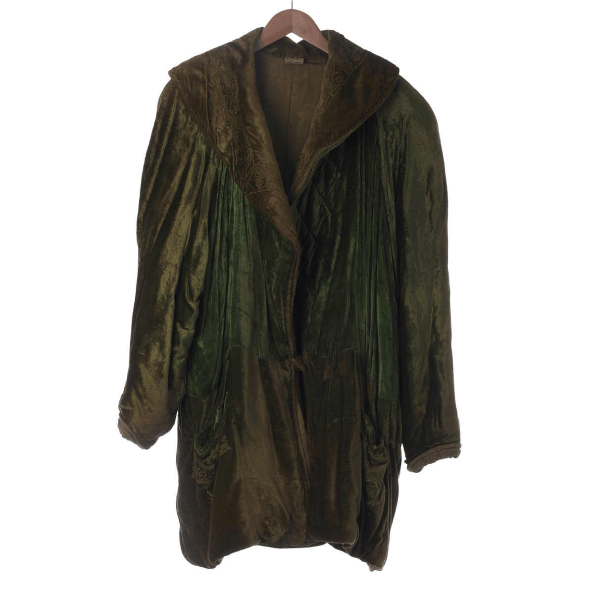 Chadia Green Vintage Long Sleeved Coat UK Size 16 - Ava & Iva