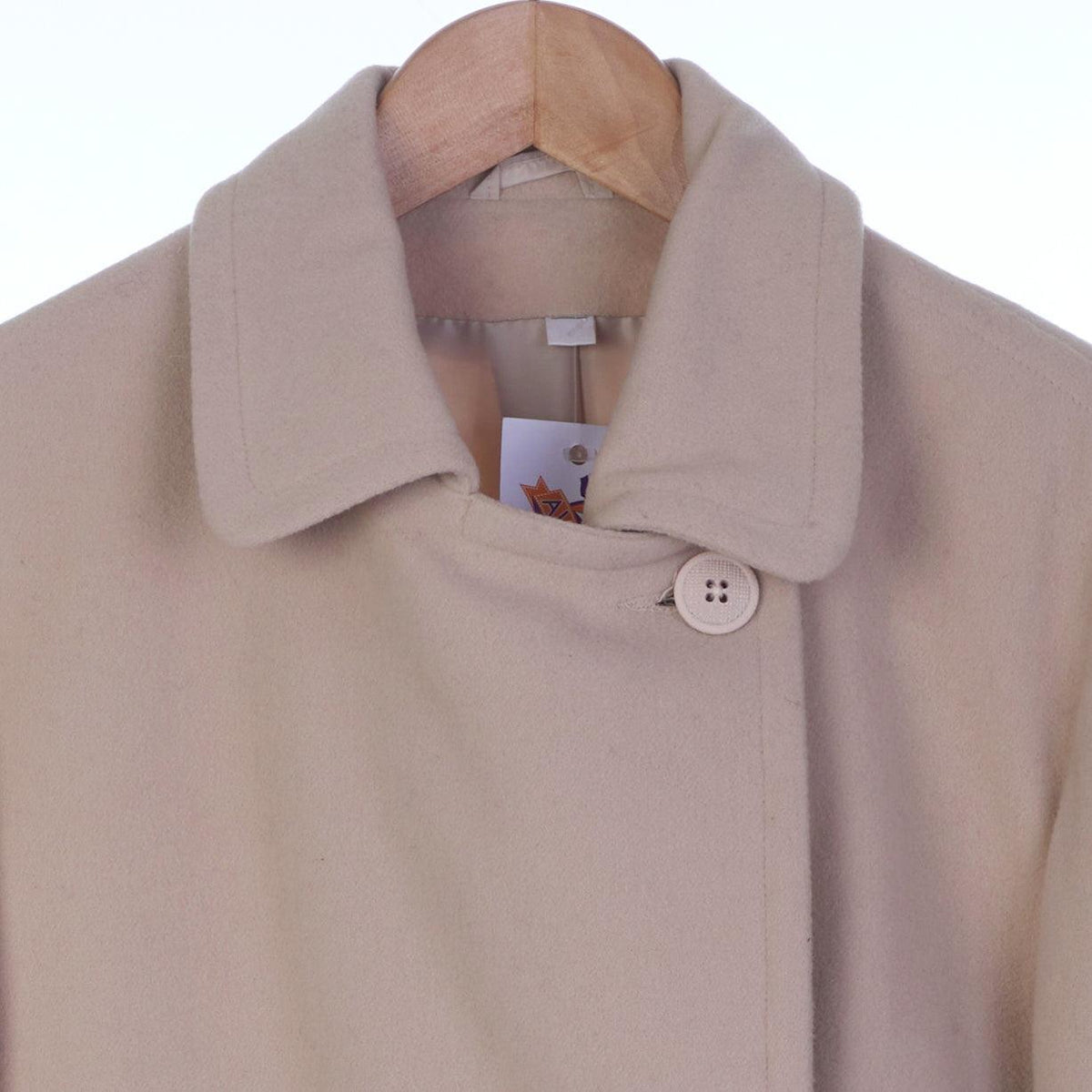 Vintage Wool & Cashmere Beige Jacket UK Size 10. - Ava & Iva