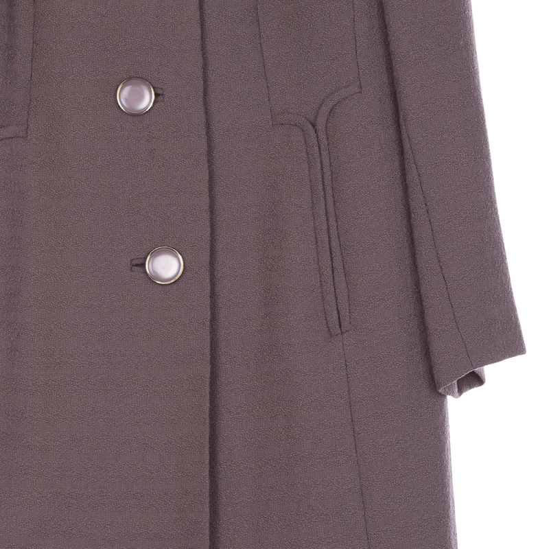 Eastex Wool Light Brown long Sleeved Coat UK Size 12 - Ava & Iva