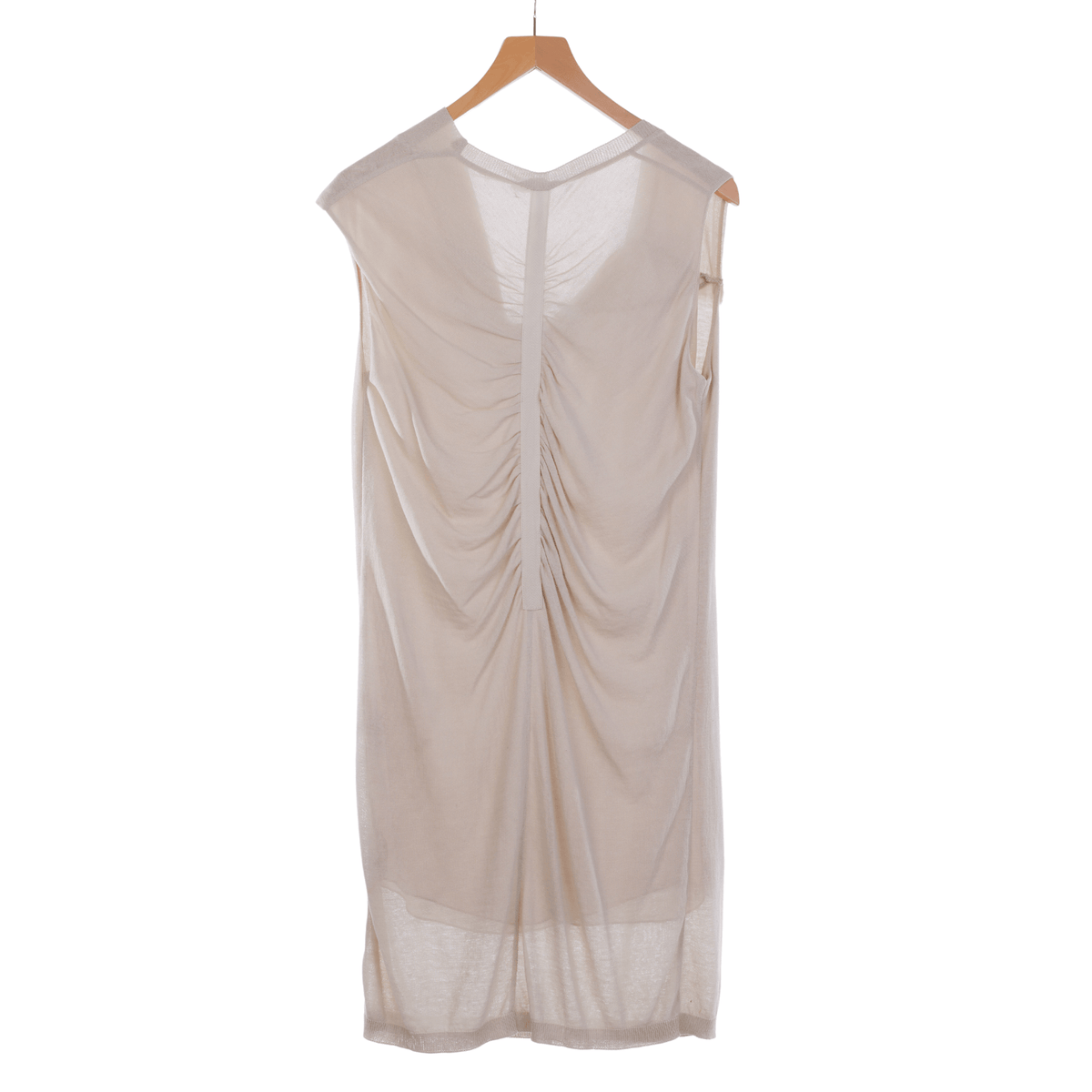 Cristina Gavioli Cotton Sleeveless Cream Dress UK Size 10 - Ava & Iva