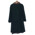 Harella Vintage Green Faux Fur Trimmed Long Sleeved Coat UK Size 16/18 - Ava & Iva