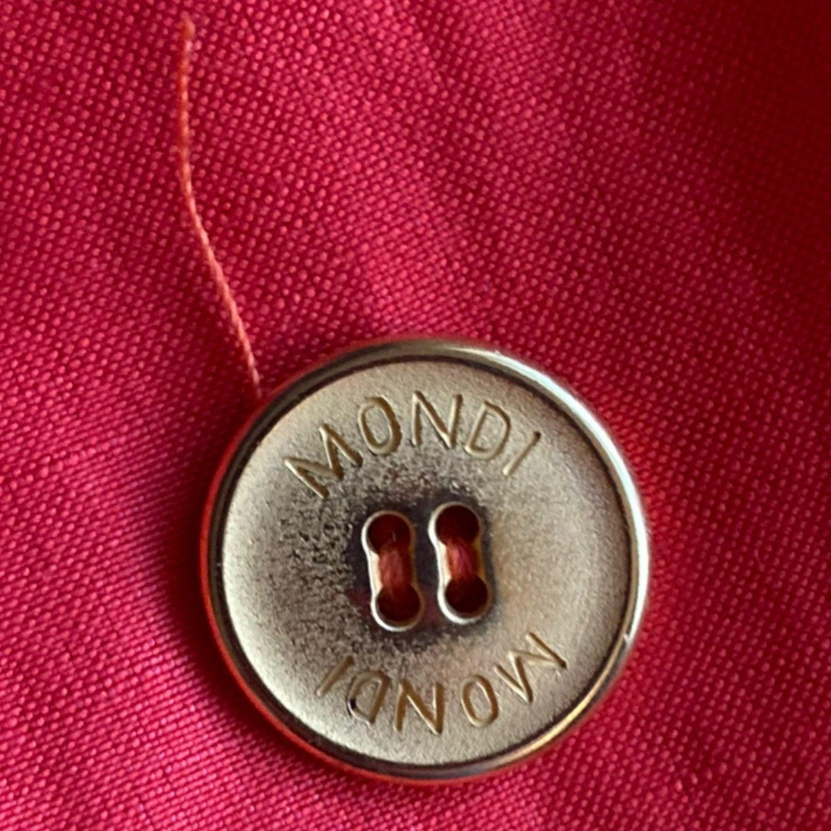 Mondi Silk & Linen Blend Orange Long Sleeved Jacket UK Size 8 - Ava & Iva