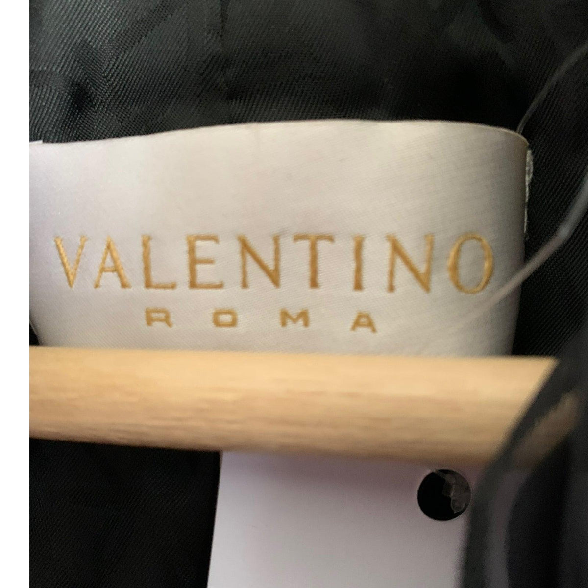 Valentino Roma Padded Black Long Sleeved Jacket UK Size 8 - Ava & Iva