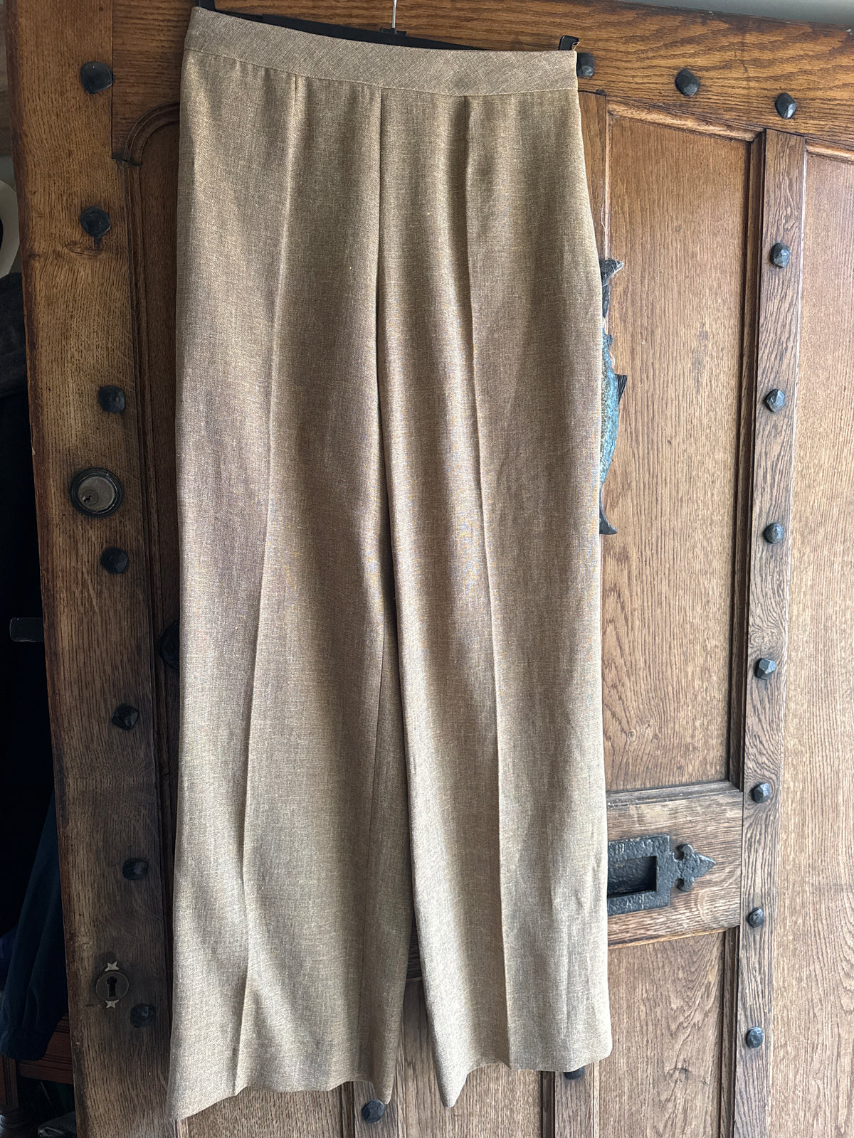 Gianfranco Ferre Linen Beige Trousers 10