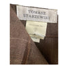 Tomasz Starzewski Wool Brown Pinstripe Trousers UK Size 16 - Ava & Iva
