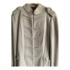 Emporio Armani Wool Grey Military Style Long Sleeved Coat UK Size 12