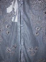Nicole Farhi Black Mesh Embroidered Sleeveless Top UK Size 12 - Ava & Iva