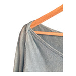 Eileen Fisher Linen Light Blue 3/4 Sleeved Top UK Size 16