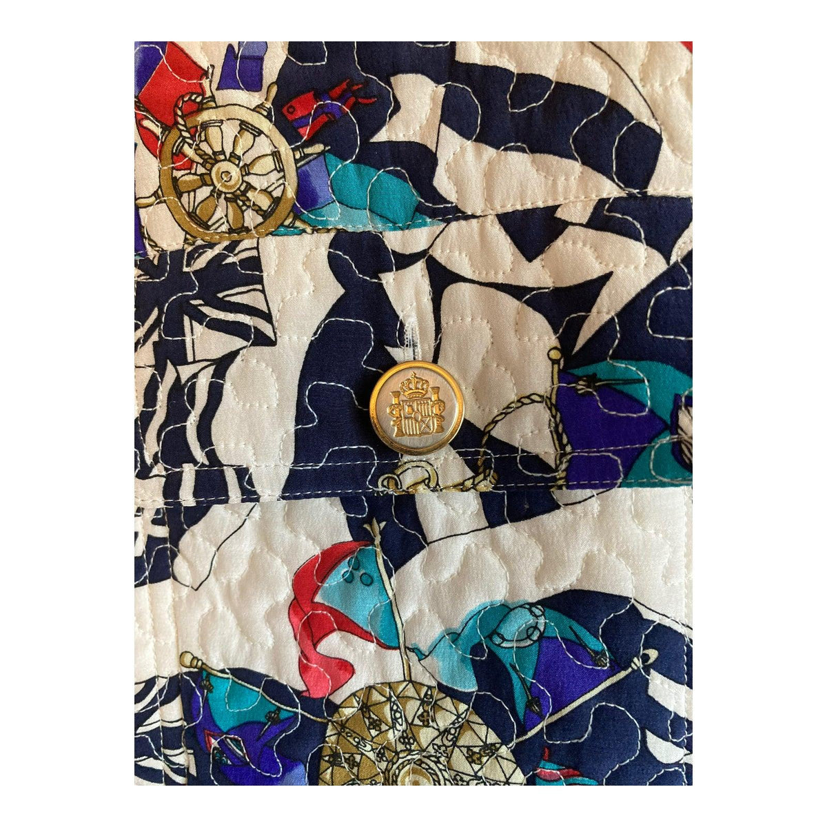 Rickie Freeman Silk Multi-Coloured Long Sleeved Top &amp; Matching Jacket UK Size 14 - Ava &amp; Iva