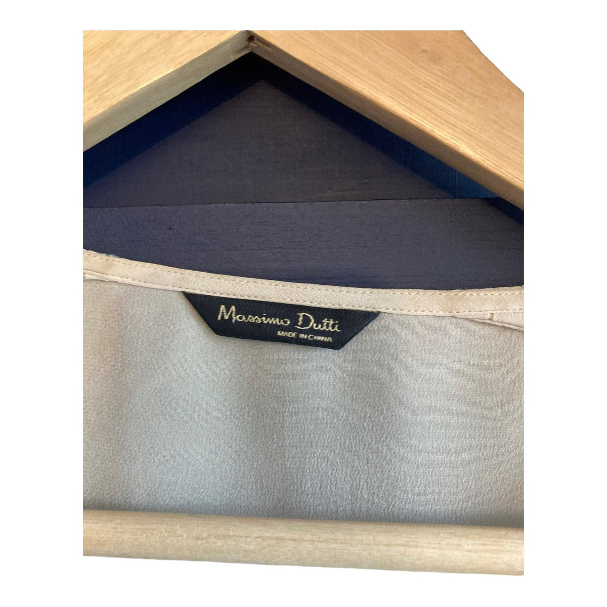 Massim Dutti Silk Capped Sleeved Cream Top UK Size 10 - Ava & Iva