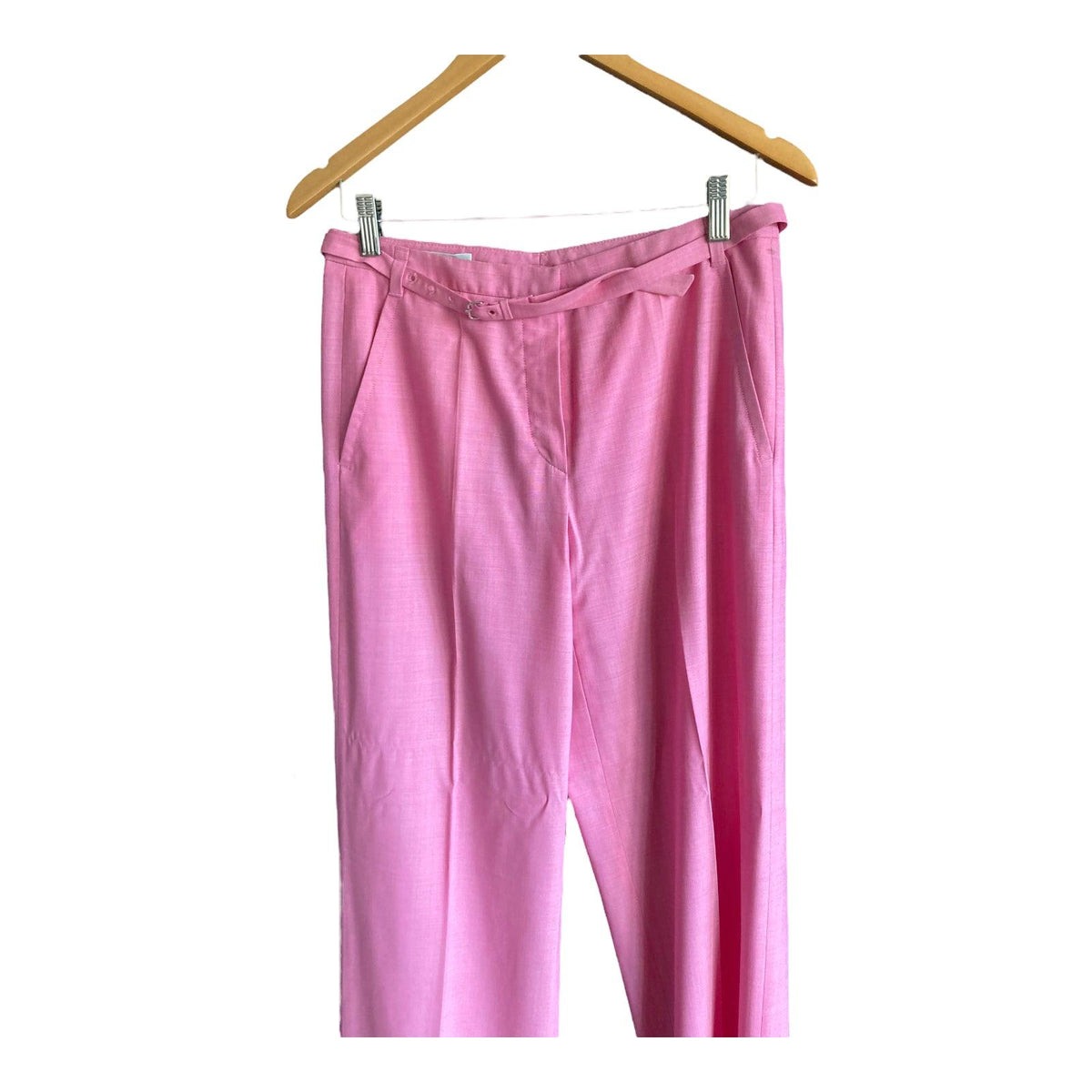 Rene Lezard Wool Pink Trousers UK Size 8 - Ava & Iva