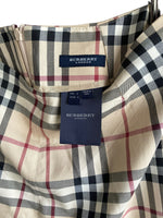 Burberry Cotton Classic Cream Checked Pattern Trousers UK Size 8