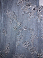 Nicole Farhi Black Mesh Embroidered Sleeveless Top UK Size 12 - Ava & Iva