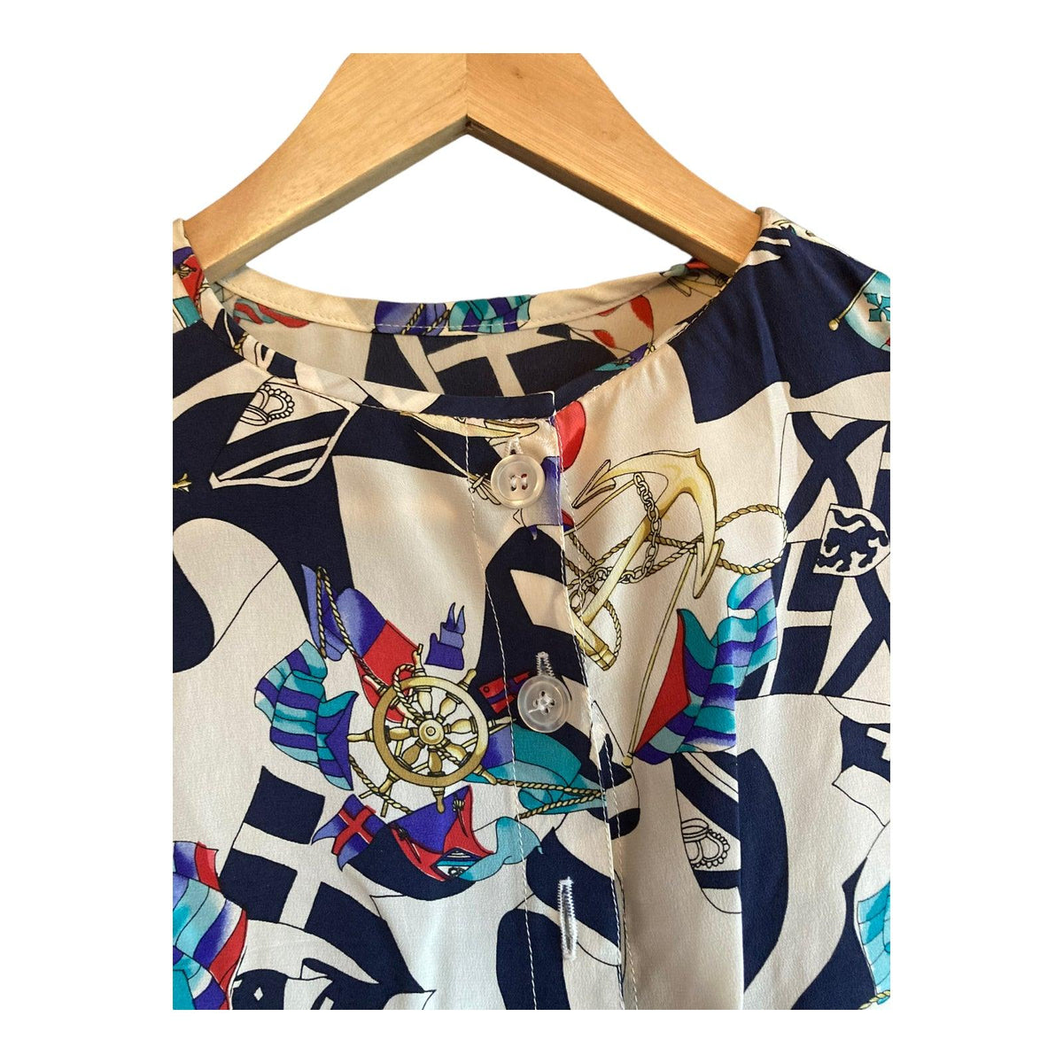 Rickie Freeman Silk Multi-Coloured Long Sleeved Top &amp; Matching Jacket UK Size 14 - Ava &amp; Iva