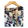 Rickie Freeman Silk Multi-Coloured Long Sleeved Top & Matching Jacket UK Size 14 - Ava & Iva
