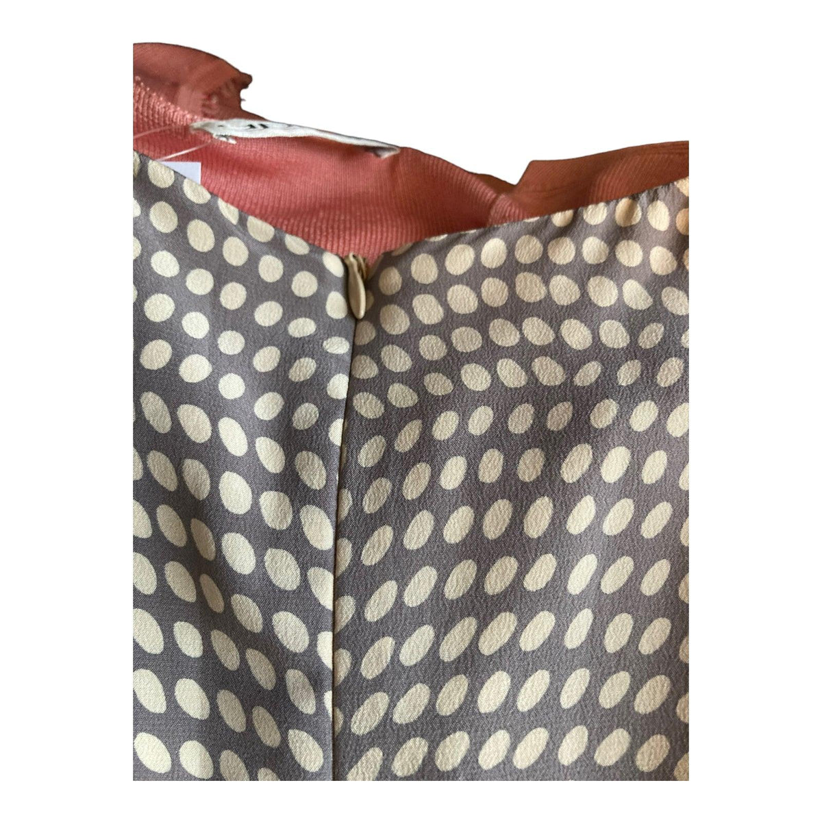 Paddy Campbell 100% Silk Grey Spotted Short Sleeved Dress UK Size 16 - Ava & Iva