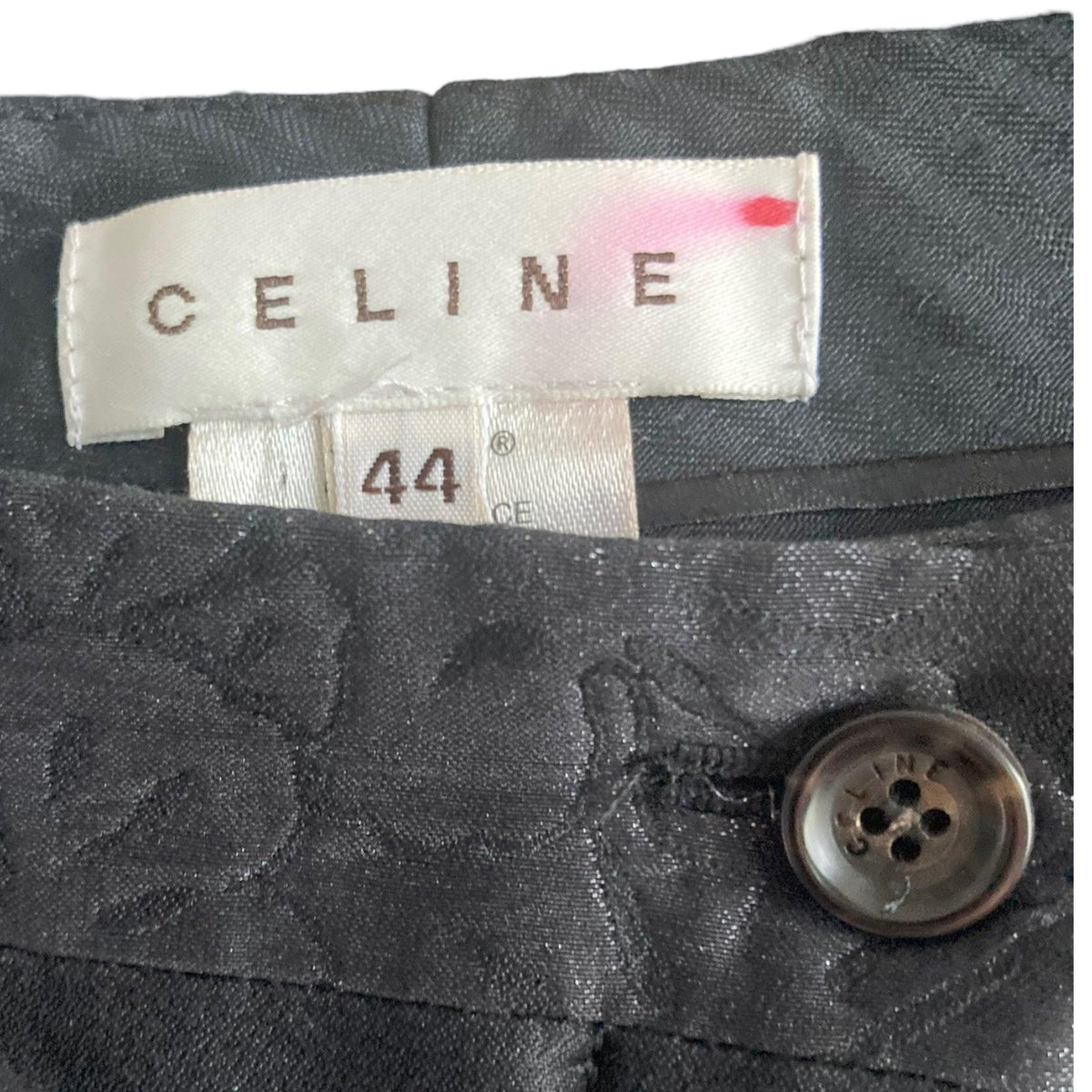 Celine Cotton & Silk Mix Black Trousers UK Size 12 - Ava & Iva