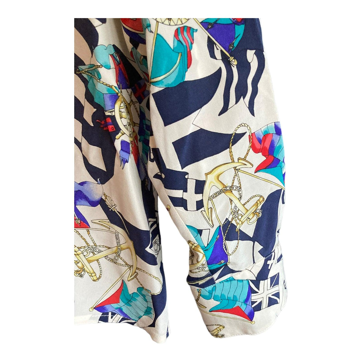 Rickie Freeman Silk Multi-Coloured Long Sleeved Top &amp; Matching Jacket UK Size 14 - Ava &amp; Iva