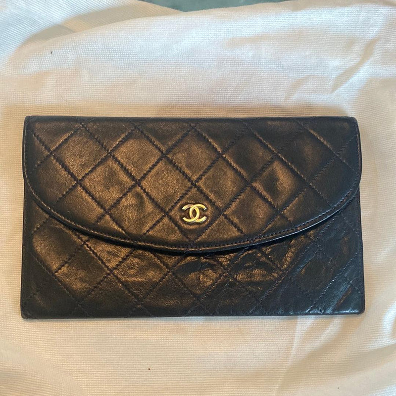 Chanel Flap Wallet Black - Ava & Iva