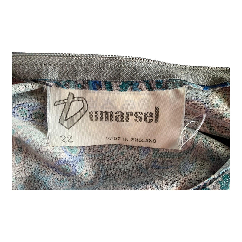 Dumarsel Blue Paisley Patterned 3/4 Sleeved Dress UK Size 14/16 - Ava & Iva