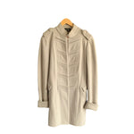 Emporio Armani Wool Grey Military Style Long Sleeved Coat UK Size 12