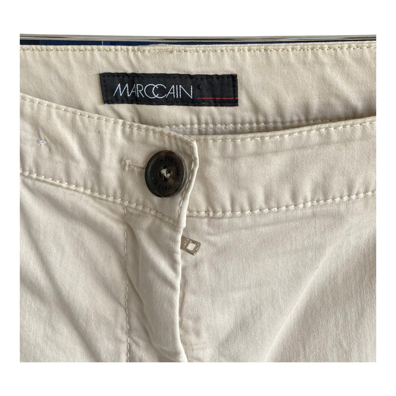 Marccain Cotton Cream Trousers UK Size 14