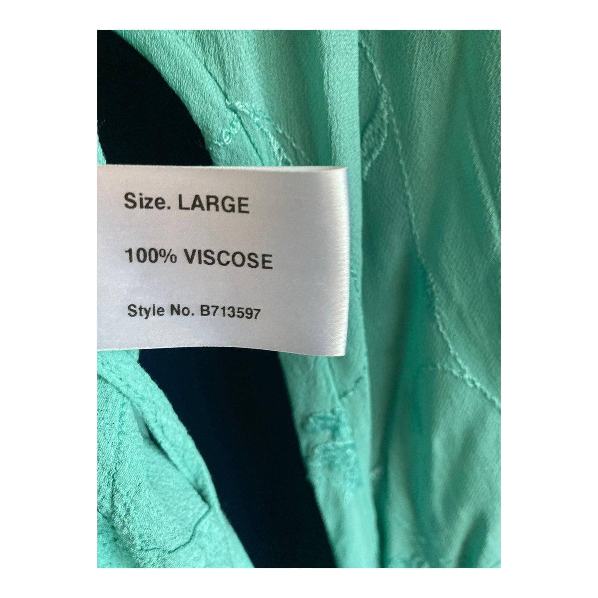 Platinum Turquoise Long Sleeved Beach Cover Up UK Size Large - Ava & Iva