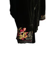 Etro Velvet Dark Brown Long Sleeved Embroidered Jacket & Matching Waistcoat UK Size 8 - Ava & Iva