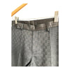 Gucci Black Monogrammed Flared Trousers UK Size 8
