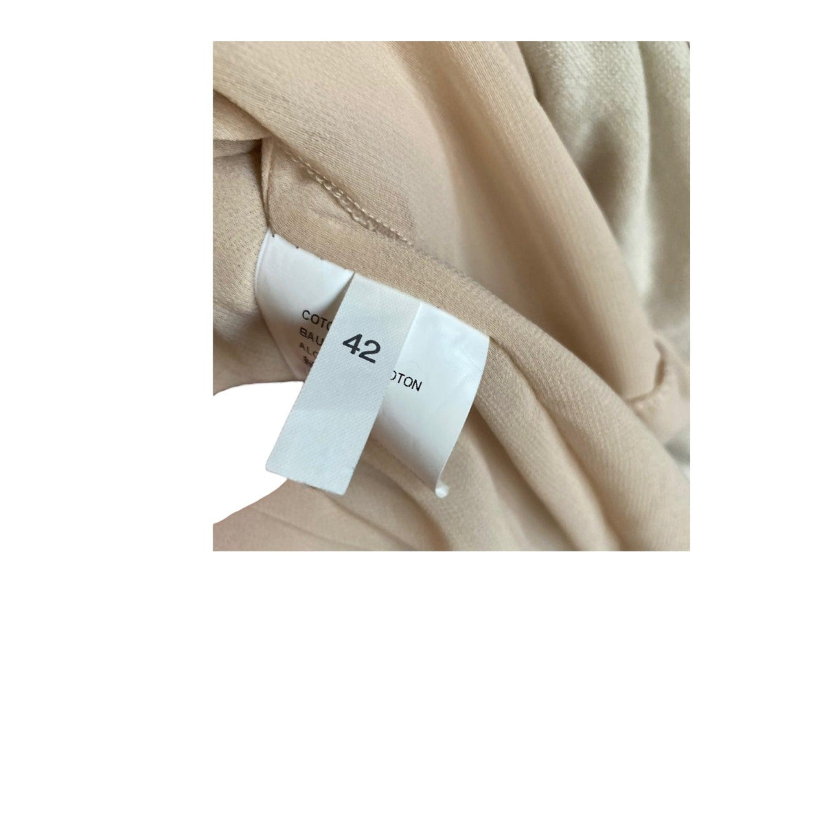 Cristina Gavioli Cotton Sleeveless Cream Dress UK Size 10 - Ava & Iva