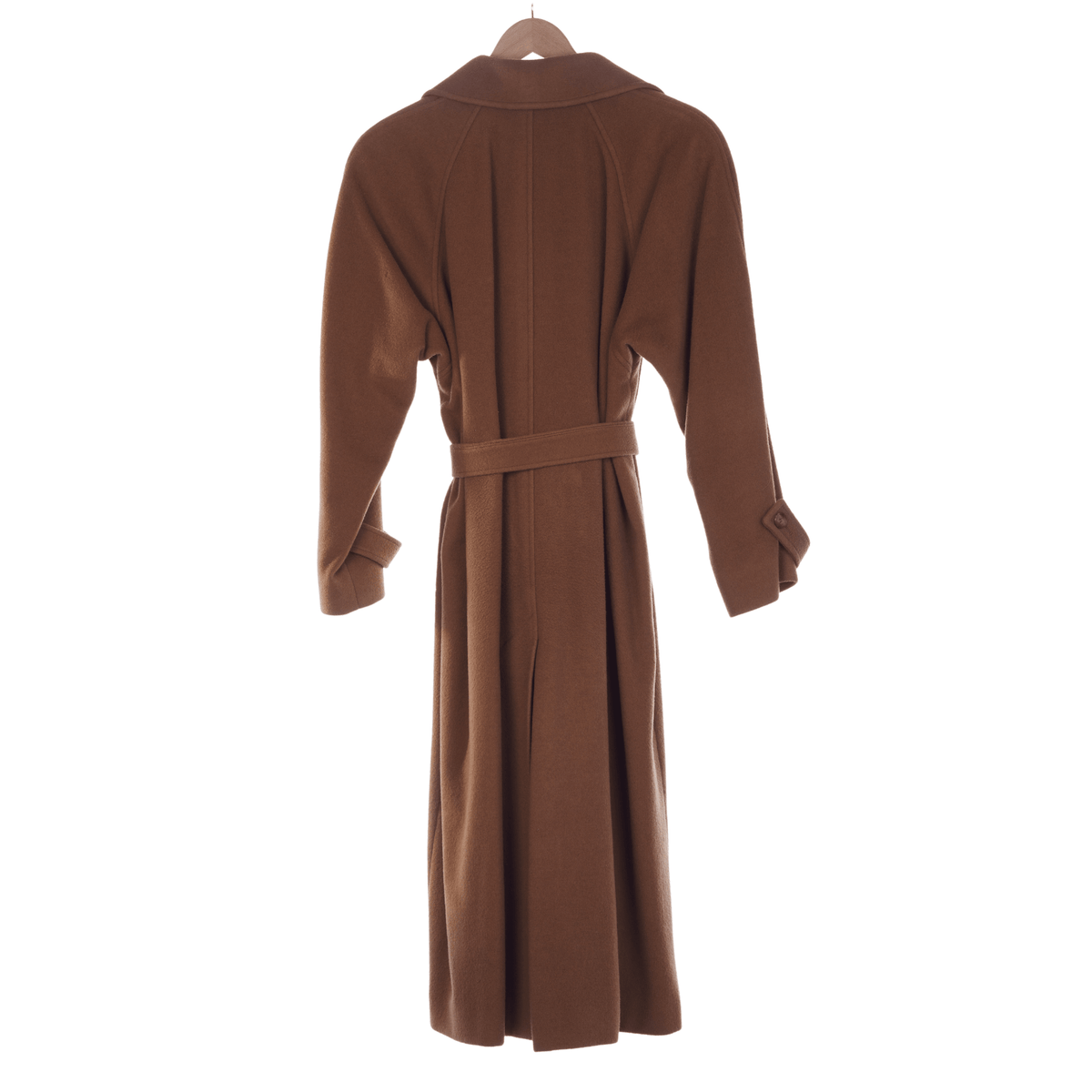 Jaeger Camel Hair Caramel Long Sleeved Coat UK Size 18 - Ava & Iva