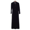 Marian McDonnell Velvet Black Long Sleeved Coat UK Size 10. - Ava & Iva