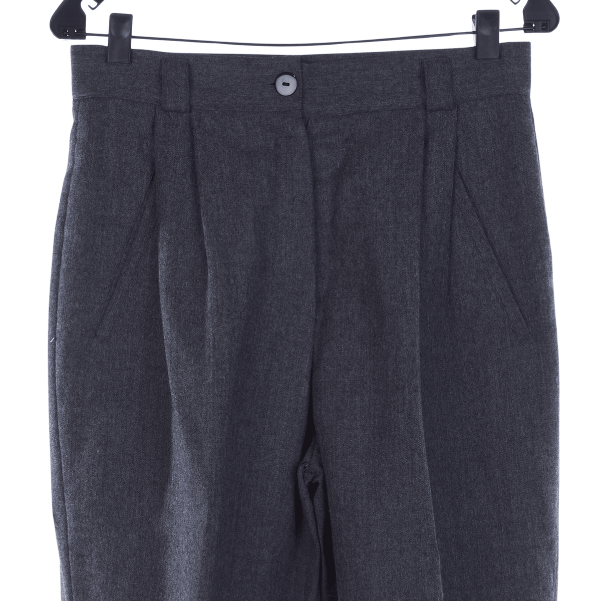 Mondi Wool Grey Trousers UK Size 4 - Ava & Iva