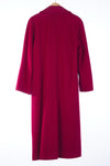 Aquascutum Pure New Wool Raspberry Red Full Length Coat UK Size 12 - Ava & Iva