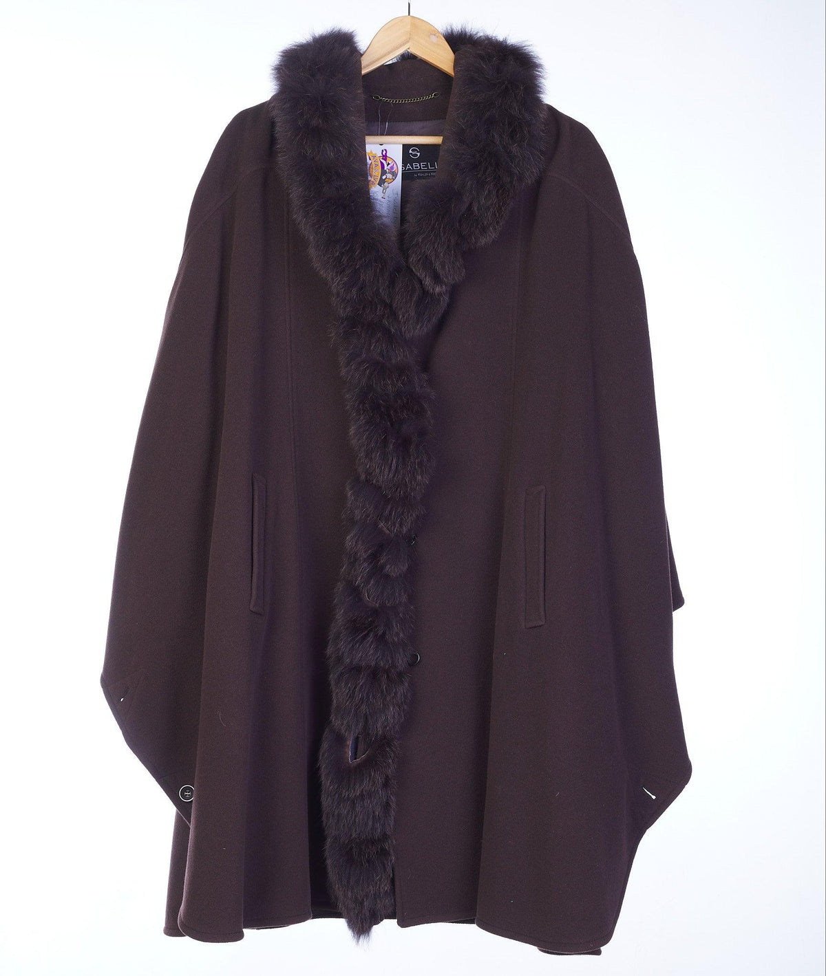Isabel by Kohler & Krenzea Wool Brown Cape UK Size 12 - Ava & Iva