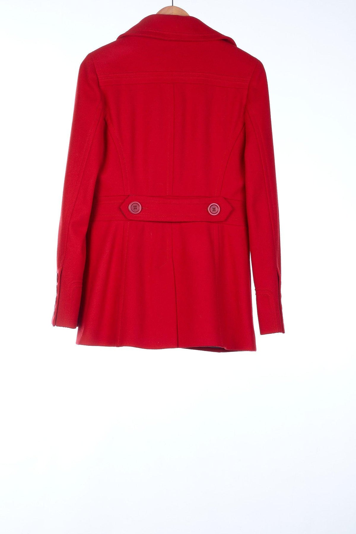 Whistles 100% Wool Red Jacket UK Size 10 - Ava & Iva