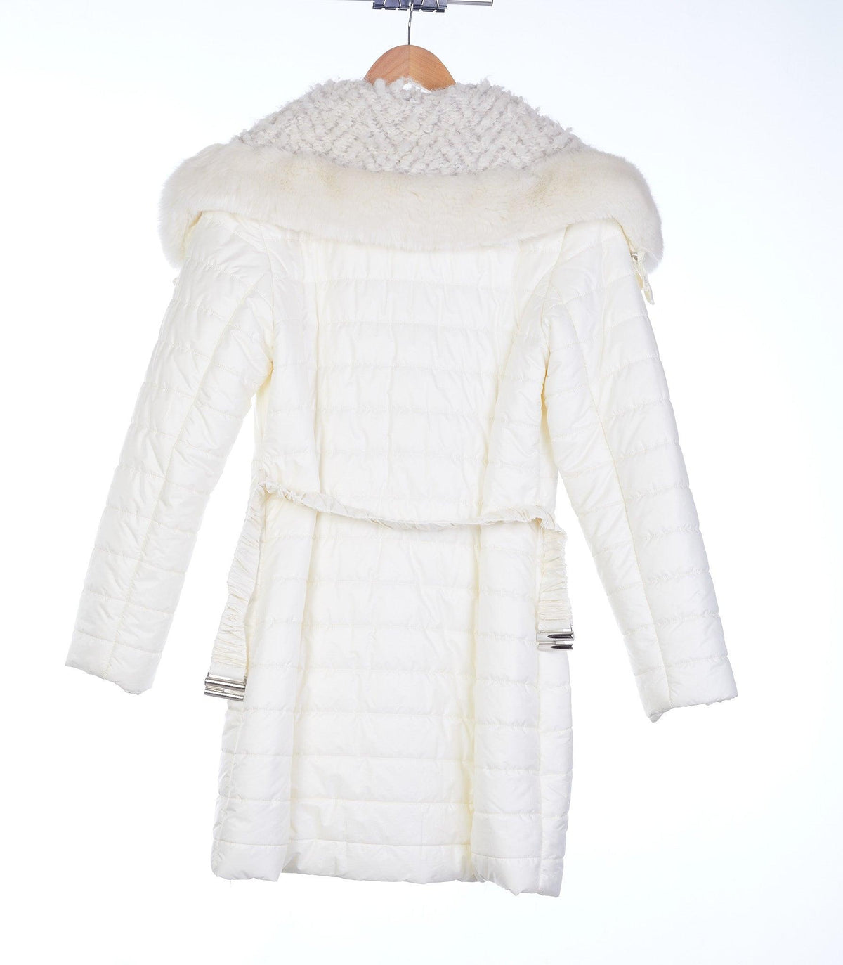 Latte Cream Puffer style Ski Jacket Uk Size 8 - Ava & Iva