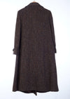 Lampert Pure New Wool Brown Tweed Coat UK Size 18