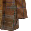 Daks Signature Pure Silk Brown Checked Jacket UK Size 16