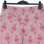 Prada Silk Pink Patterned Trousers UK Size 10 - Ava & Iva