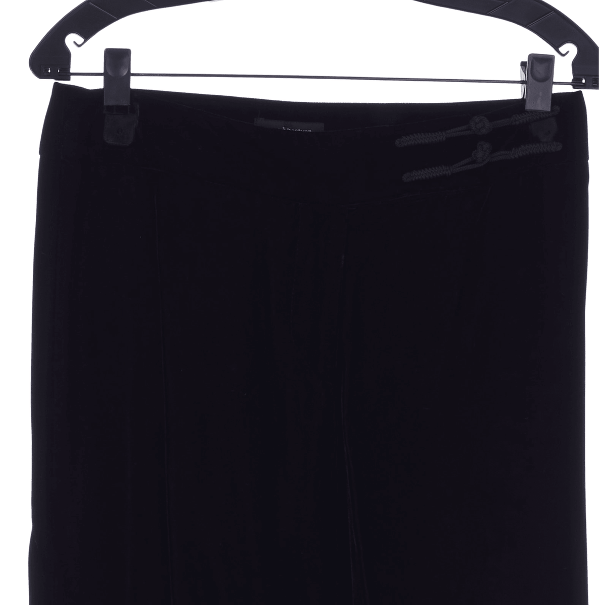 Press & Bastyan Black Wide Leg Trousers UK Size 10 - Ava & Iva
