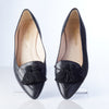 Russell and Bromley Black Flats with Tassle Decoration Size 41