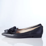Russell and Bromley Black Flats with Tassle Decoration Size 41