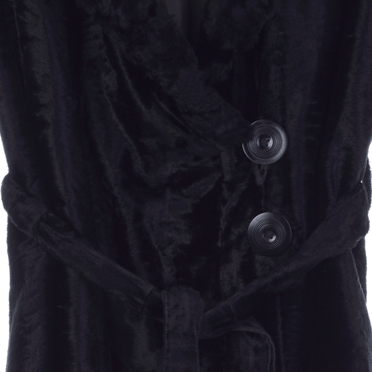 Replay Vintage Black Long Sleeved Full Length Coat UK Size 6. - Ava & Iva