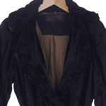 Replay Vintage Black Long Sleeved Full Length Coat UK Size 6. - Ava & Iva