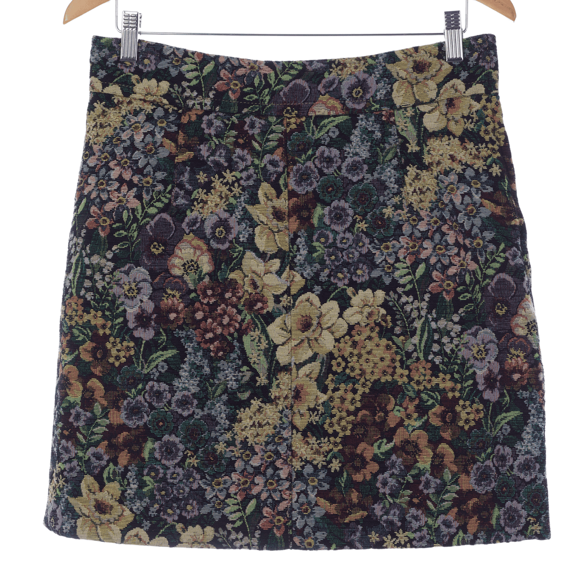 Sandro Tapestry Multi Colour Fabric Pattern Skirt UK Size 14 - Ava & Iva