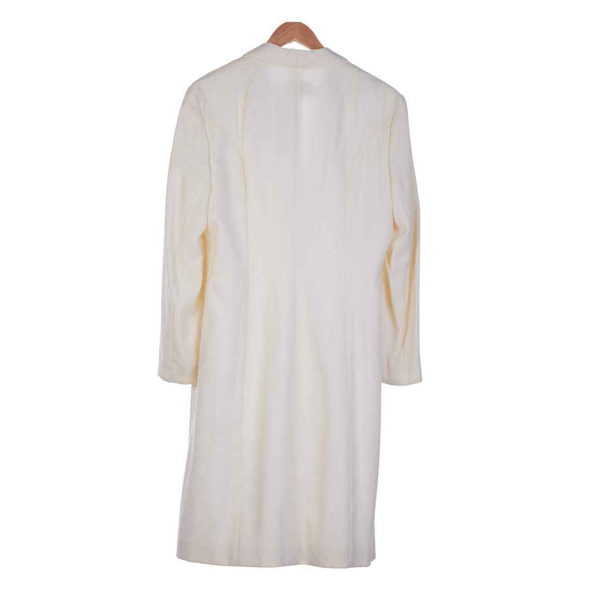 Susan Gillis-Browne Cream Full Length Coat UK Size 12 - Ava & Iva