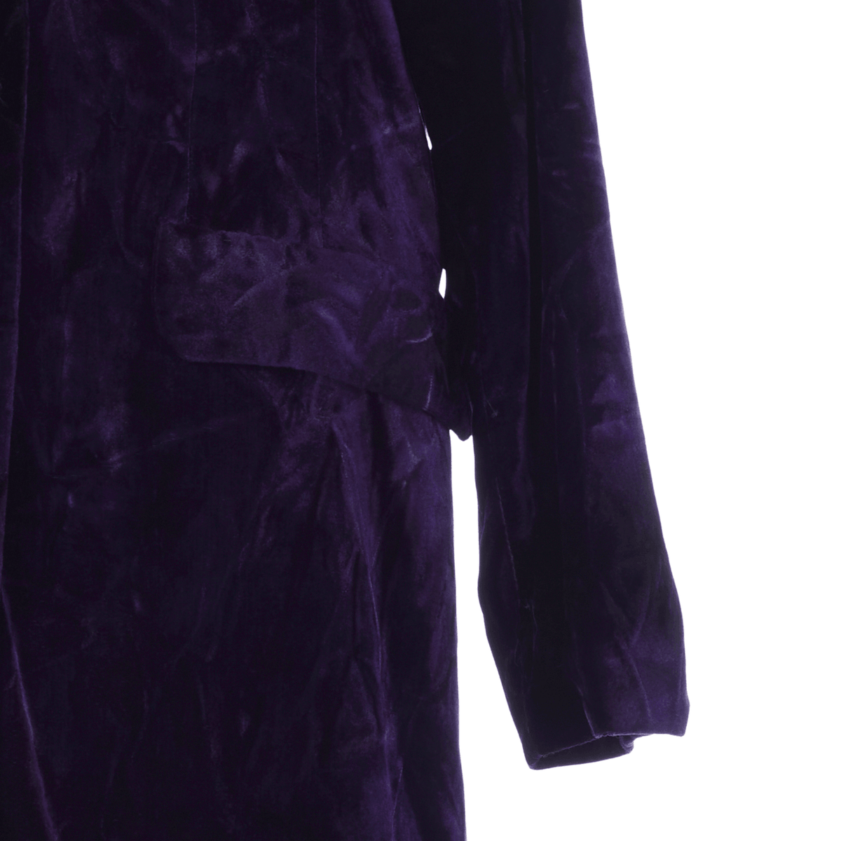 Sinequanone Crushed Velvet Purple Long Sleeved Jacket UK Size 10 - Ava & Iva