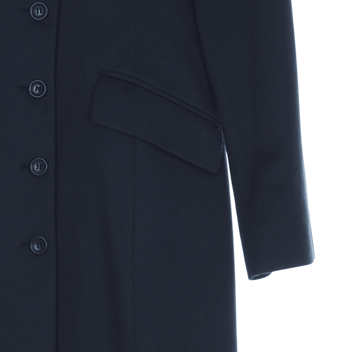 Sita Murt Wool Bottle Green Long Sleeved Coat UK Size 10 - Ava & Iva