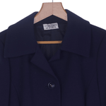 Vintage Tricosa Navy Blue Long Sleeved Coat UK Size 14 - Ava & Iva